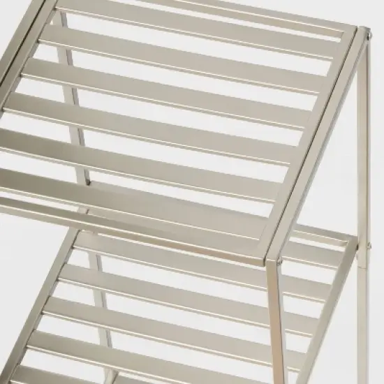 Short Bath Storage Tower Brushed Nickel Metal - Brightroom&trade; image {2}