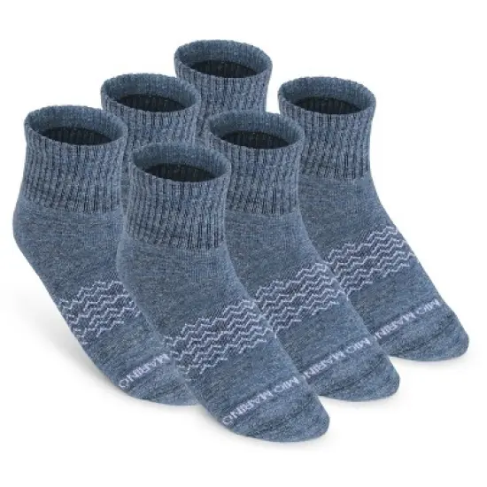 Men's Moisture Control Low Cut Ankle Socks 6 Pack - Mio Marino image {1}