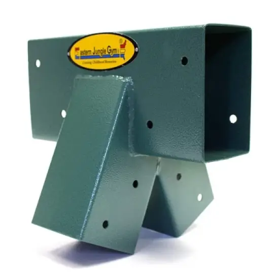 Eastern Jungle Gym 90 Degree Easy 1-2-3 A Frame Heavy Duty Powder Coated Steel Swing Set Middle Bracket for Wooden Playsets with Installation Hardware image {3}