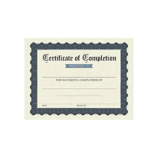 Great Papers Completion Certificates 8.5" x 11" Stone Blue 15/Pack (2020149) image {1}