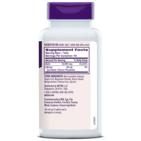 Natrol Biotin Beauty 10000mcg Tablets - 100ct image {1}