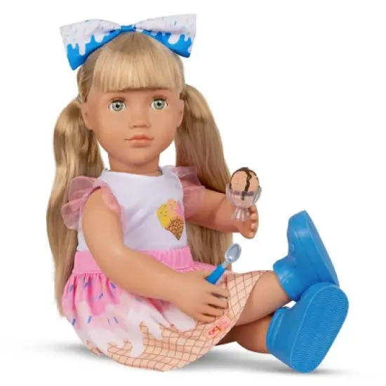 Our Generation Lorelei & Storybook Posable 18" Ice Cream Doll image {1}