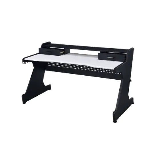 Bigga Gaming Desk Black/White - Acme Furniture image {4}