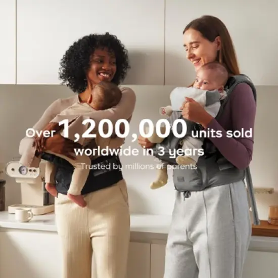 Bc Babycare Ergonomic Baby Carrier with Hip Seat Lumbar Support,Easy Wear,Adjustable for Newborn to Toddler 8-33 lbs image {9}