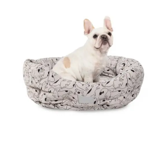 PetShop by Fringe Studio Nosey Spot Round Cuddler Dog Bed image {1}