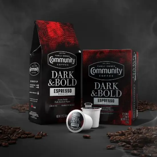 Community Coffee Dark & Bold Premium Dark Roast Ground Coffee - 12oz image {6}
