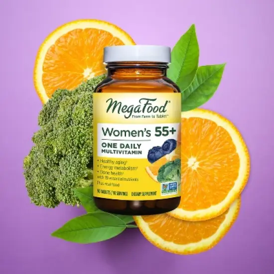 MegaFood Women's 55+ for Healthy Aging & Bone Health One Daily Multivitamin - 60ct image {3}