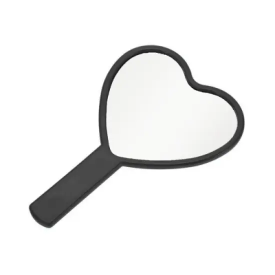 Unique Bargains Heart-shaped Handheld Mirror 1 Pc image {4}