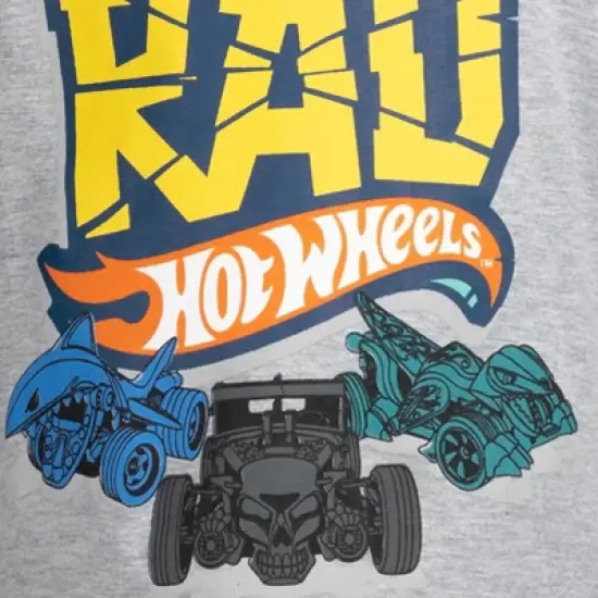 Hot Wheels 3 Pack Graphic T-Shirts Gray/Black/Red  image {5}