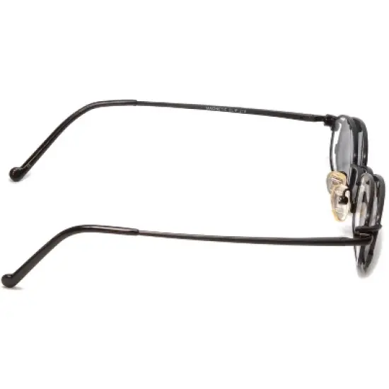 Calabria Magnetic Clip On #210 Unisex Oval Bi-Focal Reading Polarized Sunglasses in Matte Black/Grey +3.00-(Lens Width: 48mm|Temple Length: 140mm) image {3}