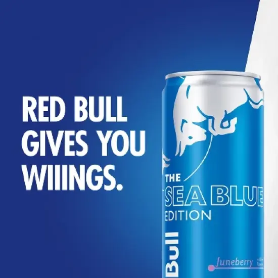 Red Bull Sea Blue Edition Energy Drink - 12 fl oz Can image {3}