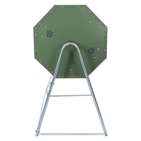 Jora Composters JK270A 70 Gallon Dual Chamber Galvanized Steel Backyard Composter Tumbler Bin for High Temperature Outdoor Composting, Green image {2}