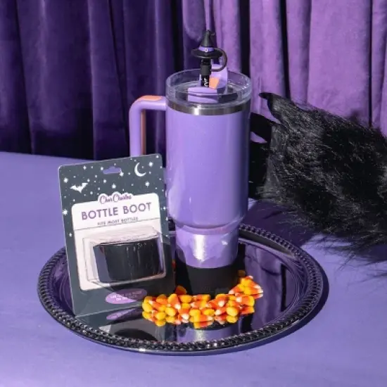 CharCharms Halloween Water Bottle Boot Black image {1}