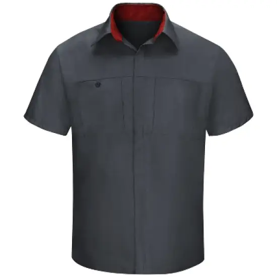 Red Kap&reg; Men's Short Sleeve Performance Plus Shop Shirt With Oilblok Technology image {5}