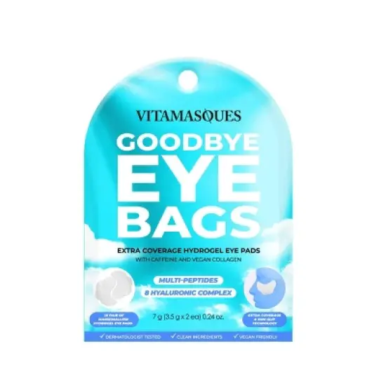 Vitamasques Goodbye Eye Bags Extra Coverage Hydrogel Eye - Marshmallow Mask - 0.24oz image {5}
