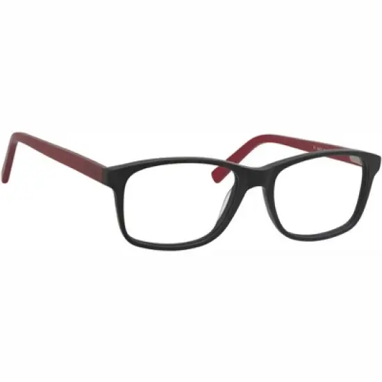 Esquire EQ1546 Rectangular Frame Eyeglasses with Black Frames and Red Temples 54mm image {3}