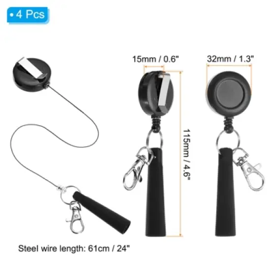 Unique Bargains Plastic Woodwork Bricklayer Markers Retractable Pen Holders 4 Pcs image {1}