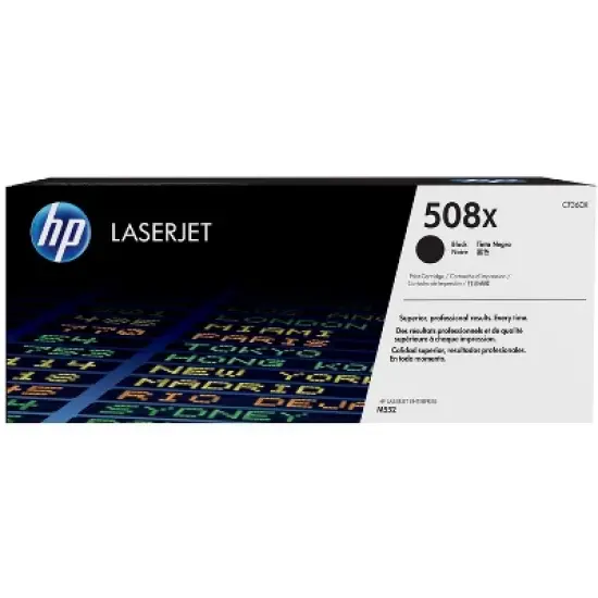 HP 508X High Yield Black Original LaserJet Toner Cartridge, ~12,500 pages, image {6}