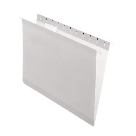 Pendaflex Reinforced Hanging Folders 1/5 Tab Letter Gray 25/Box 415215GRA image {8}