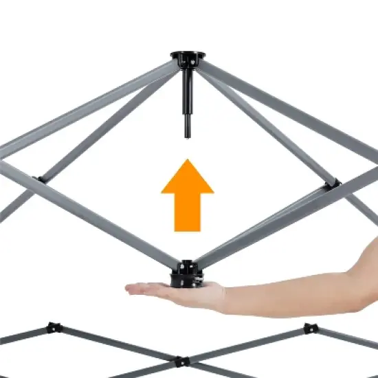 Yaheetech 10x10ft Pop-Up Canopy with Sun Shade Wall Backpack Bag for Camping image {5}