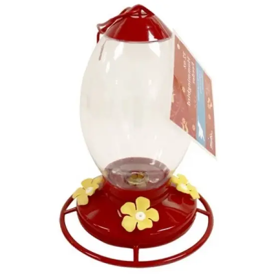 Heath Outdoor Products Plastic Globe Hummingbird Feeder - Red/Clear (32 Oz) image {2}