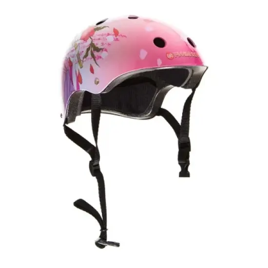 Punisher Skateboards Samurai Geisha Multi-Sport Skateboard Helmet 11-vent Size Medium, Pink image {1}