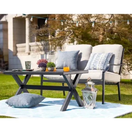 2pc Loveseat & Coffee Table Patio Set - Patio Festival
 image {11}