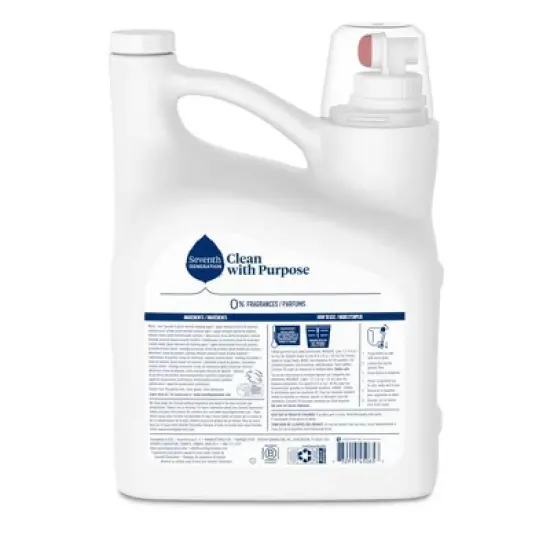 Seventh Generation Liquid Laundry Detergent - Free & Clear image {3}