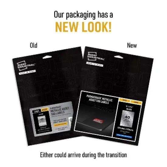 Avery PermaTrack Metallic Asset Tag Labels, 3/4" x 1-1/2", 320 Asset Tags (61523) image {1}