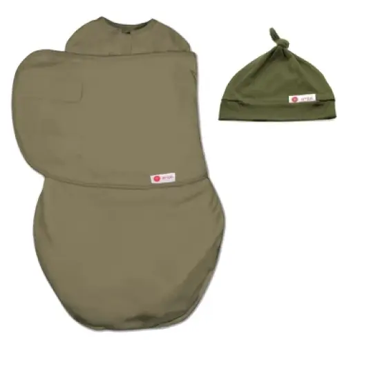 embe Newborn Swaddle Wrap and Top Knot Hat Set (0-3 months) image {5}