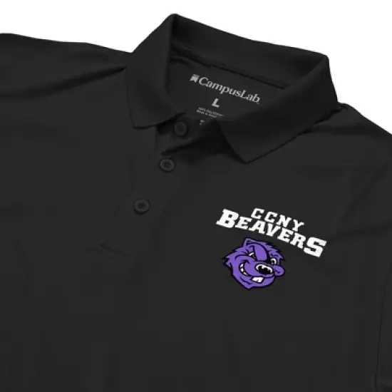 Men's City College of New York Adult Polo Left Chest Logo image {3}