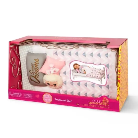 Our Generation Scrollwork Bed - Sweet Dreams image {3}