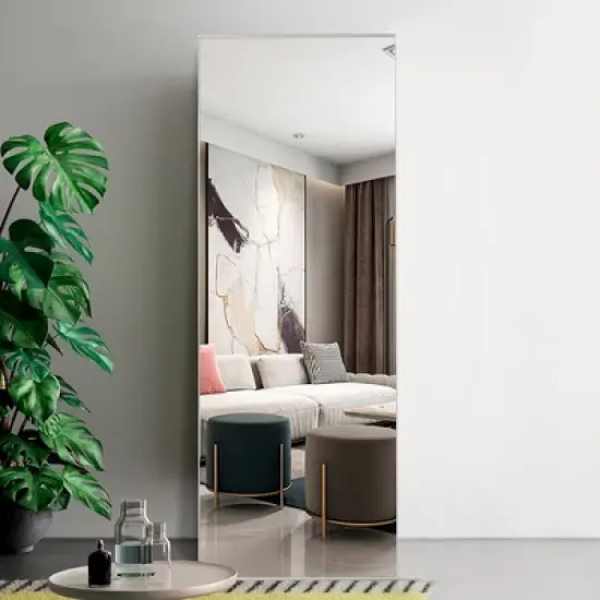 Kohana 64" x 21" Aluminum Alloy Framed Full Length Mirror Wall Mounted Leaning against the Wall for Bedroom - The Pop Home image {2}