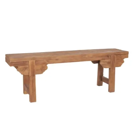 Ellen Mindi Wood Bench Brown - East at Main image {4}