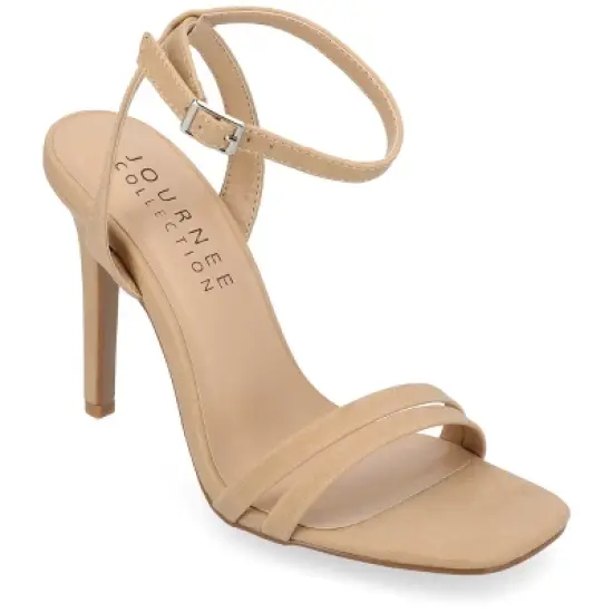 Journee Collection Womens Yevva Ankle Strap Stiletto Open Toe Pumps image {13}