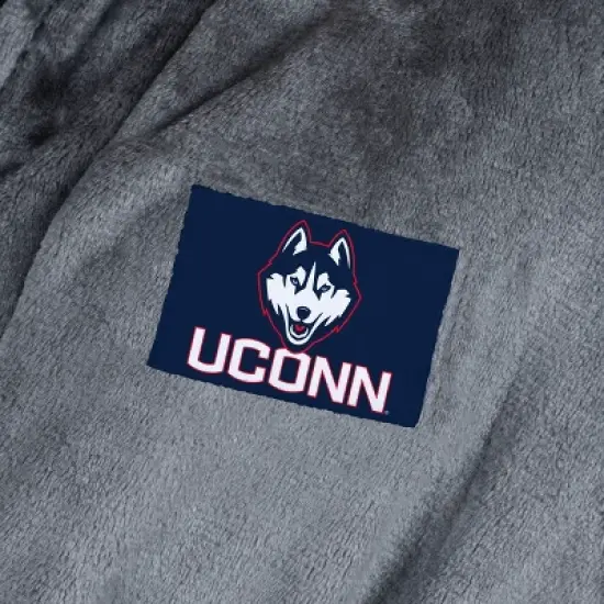 UCONN Huskies Charcoal L/XL Silk Touch Bathrobe image {3}