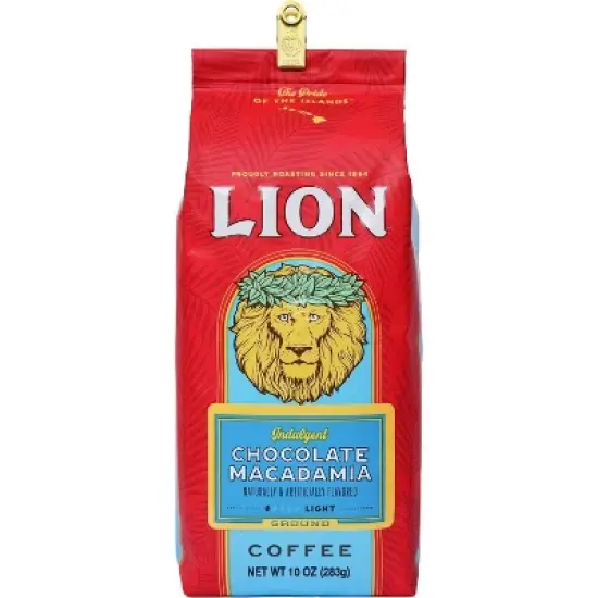 Lion Coffee Chocolate Macadamia Medium Roast Ground Coffee - 10oz image {3}