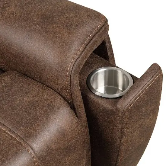 HOMES: Inside + Out Leafstorm Powered Lift Chair Recliner with Adjustable Headrest Walnut image {9}