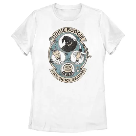 Women's The Nightmare Before Christmas Oogie Boogie and Team Portraits T-Shirt image {3}