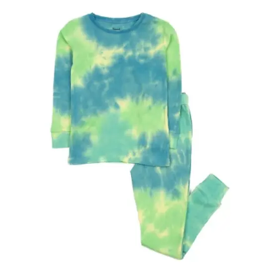 Leveret Kids Two Piece Cotton Tie Dye Pajamas image {8}