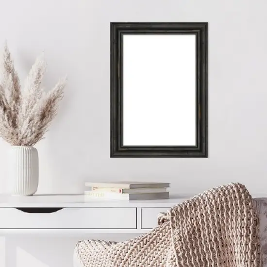 Amanti Art Rustic Pine Black Narrow Framed Dry Erase Magnetic Board image {7}