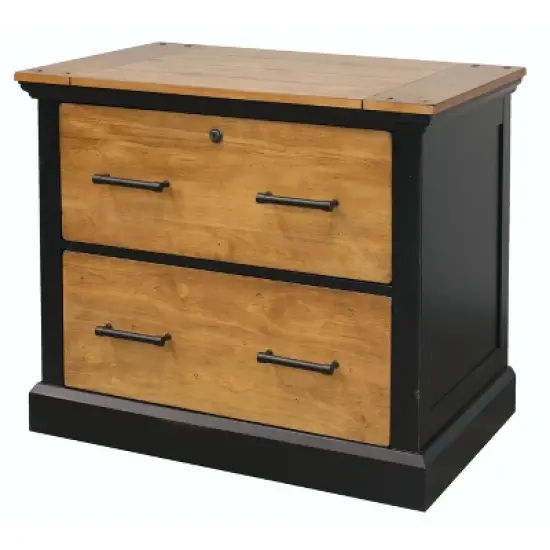 Toulouse File Cabinet Honey/Black - Martin Furniture image {6}
