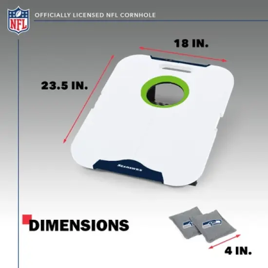 NFL Seattle Seahawks All-Weather Travel Cornhole Set image {4}
