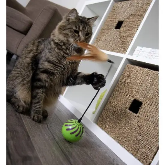 SmartyKat Feather Whirl Electronic Motion Wand Toys for Cats & Kittens image {3}