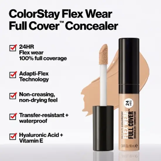Revlon ColorStay Flex Wear Full Cover Concealer - 0.34 fl oz image {3}