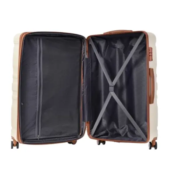 3 PCS Luggage Set, ABS Hardshell Expanable Spinner Suitcase with TSA Lock (20/24/28)-ModernLuxe image {10}
