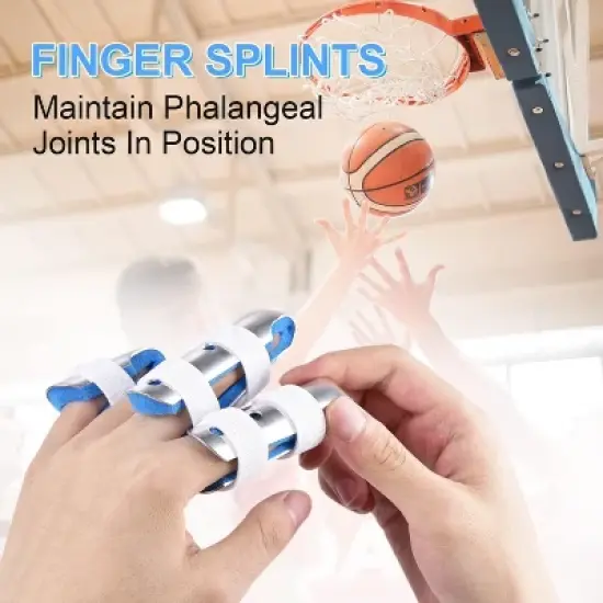 Finger Splint, 3PCS Finger Support Brace Finger Stabilizer for Broken Fingers Straightening Arthritis image {3}