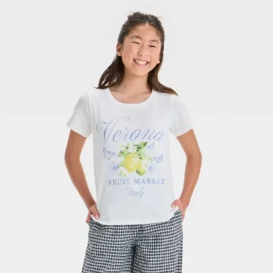 Girls' Verona Graphic Baby T-Shirt - Ivory image {3}