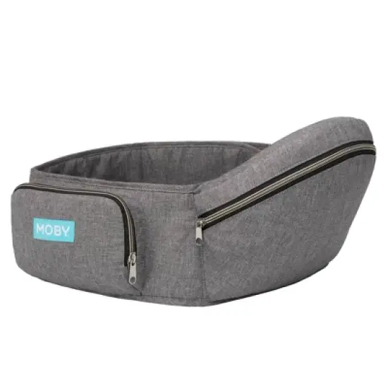 Moby Hip Seat Baby Carrier - Heather Gray image {11}