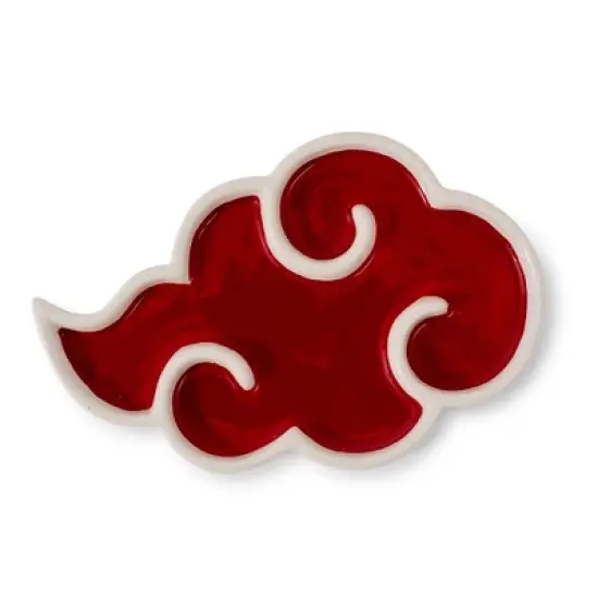 Ukonic Naruto Shippuden Akatsuki Red Cloud Ceramic Trinket Tray Dish image {2}